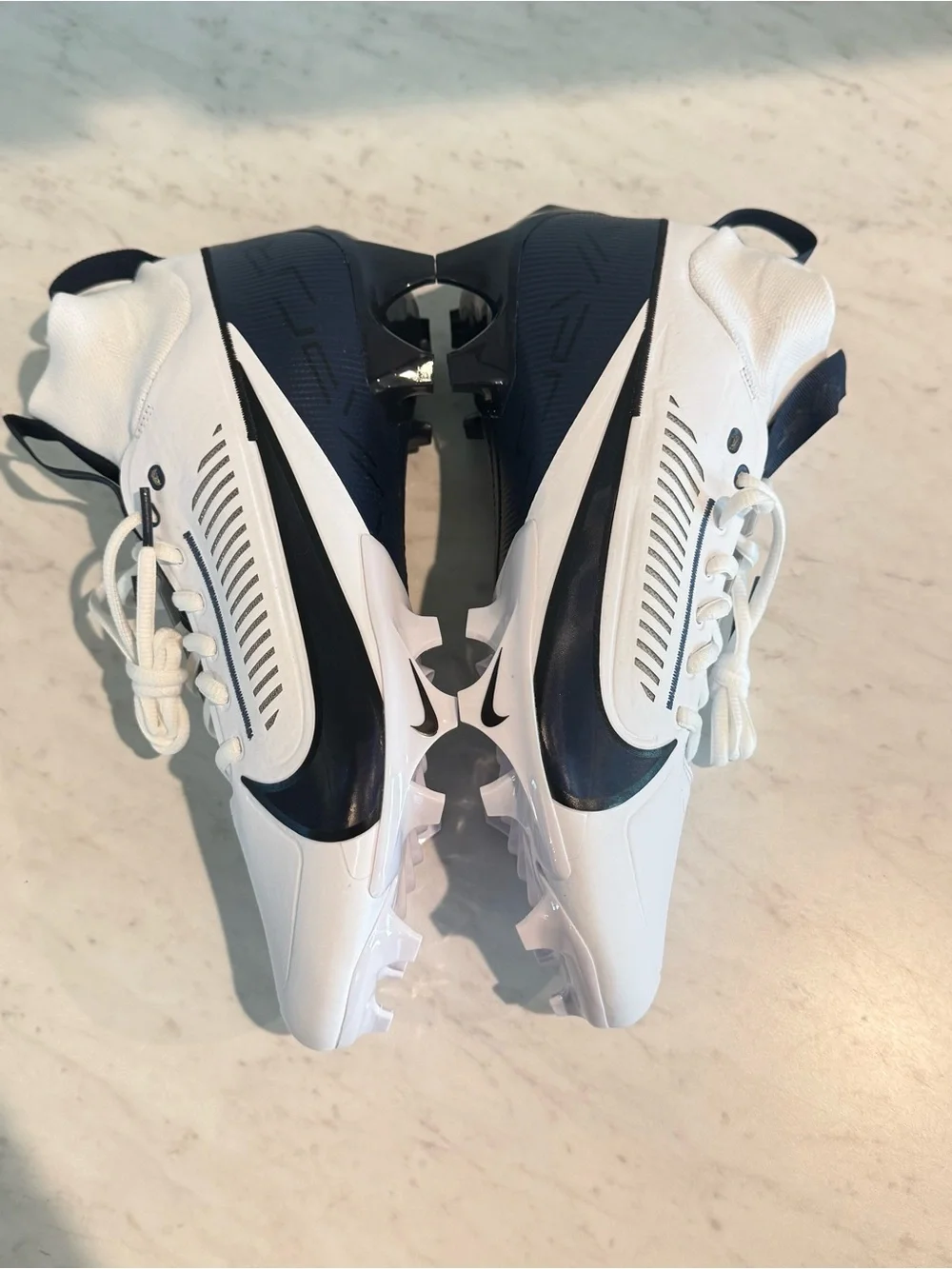 Men Nike Vapor Edge Pro 360 2 Football Cleats White Black FN7759-100 Size 10.5